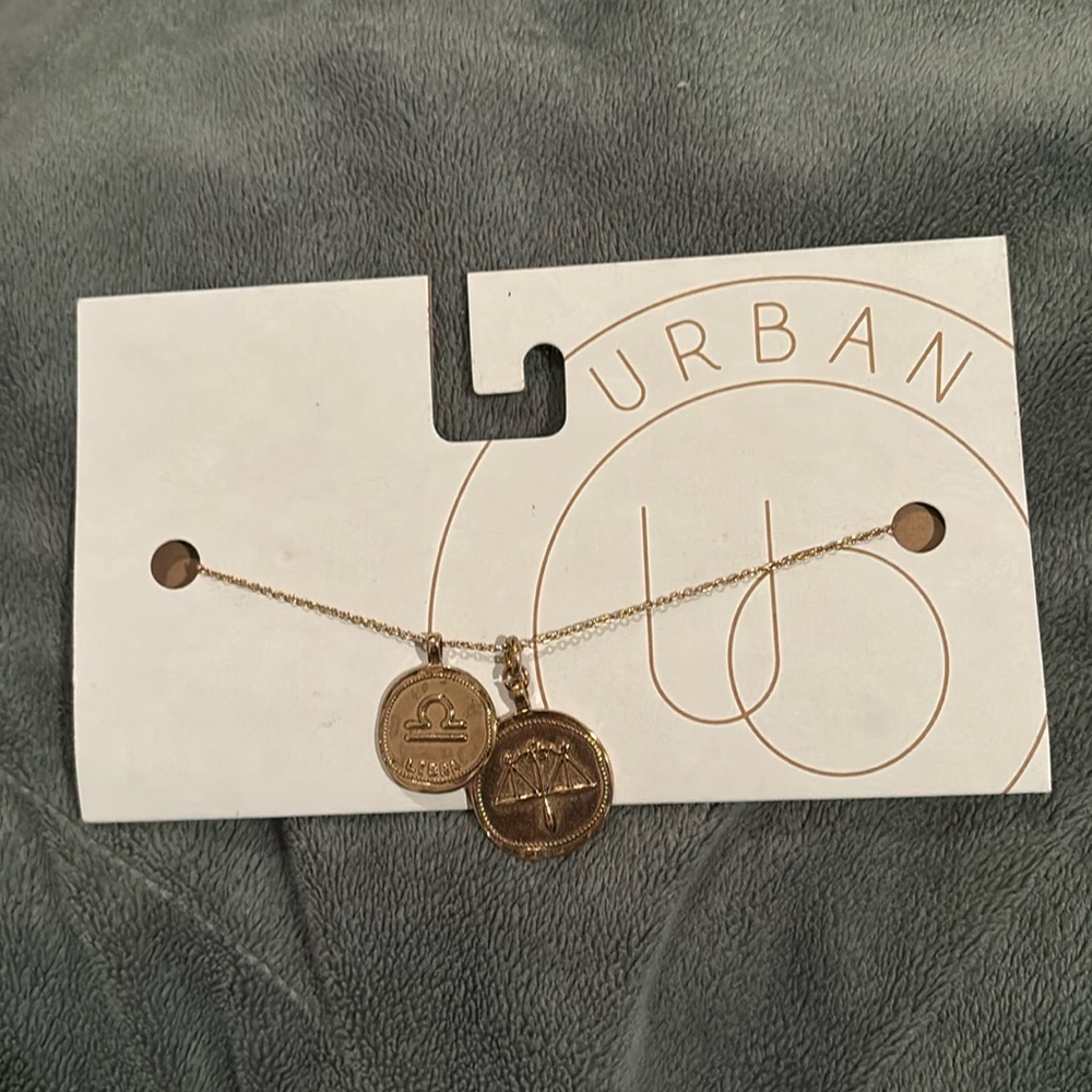 Urban Outfitters Libra Zodiac Sign Necklace